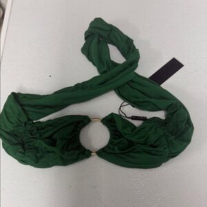 Elegant Green Women's Halter Top Size Small NWT - Small Cropped Top REVOLVE
